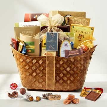 With Sympathy Classic Gift Basket