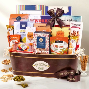 With Sympathy Signature Gift Basket