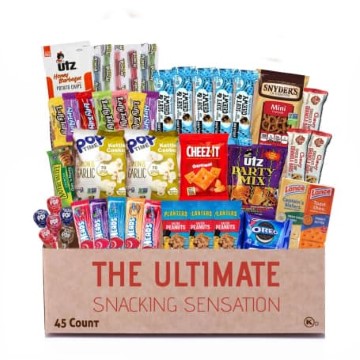 Snacks Box Variety Pack Care Package Mix Assortment Valentines Treats Gift  Basket Boxes Pack Adults Kids Candy, Fruit Snacks, Gift Snack Box for