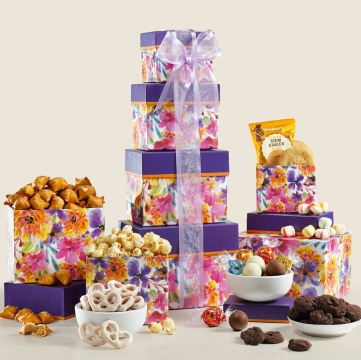 Assorted Sweets and Snacks Gift Tower