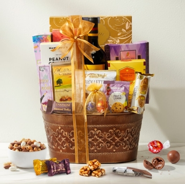 Chocolate & Wine Gift Basket