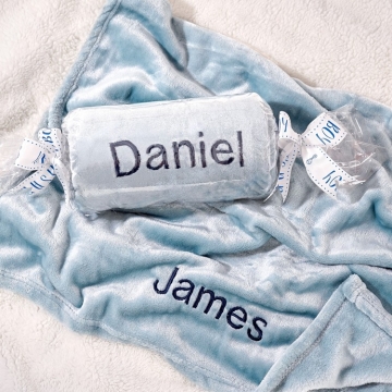 Cozy Baby Boy Personalized Blanket