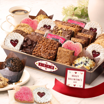 Deluxe Gourmet Valentines Day Bakery Gift Basket