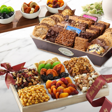 Deluxe Sympathy Bakery & Dried Fruit Duo