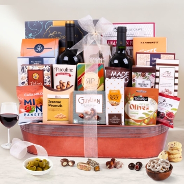 Gourmet Extravagant Wine Basket