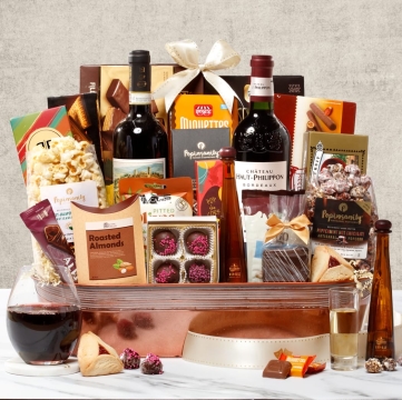 Gourmet Extravagant Wine Basket