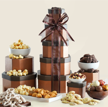 Gourmet Holiday Gift Tower of Sweets