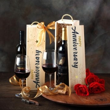 Happy Anniversary Wine Gift