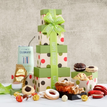 Happy Birthday Bakery Gift Tower