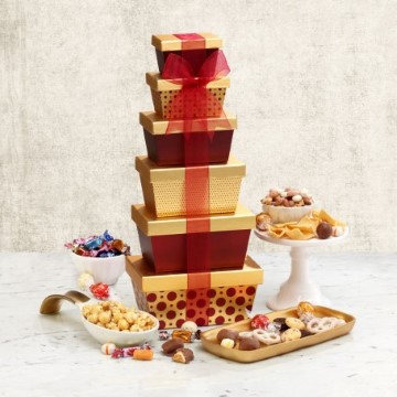 Holiday Cheers Gift Tower