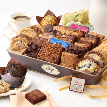 Merry Christmas Deluxe Bakery Gift Basket