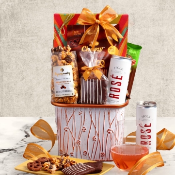 Morning Glory Rose Purim Gift Basket