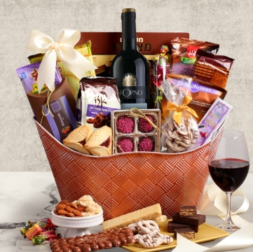 Purple Perfection Purim Wine Basket
