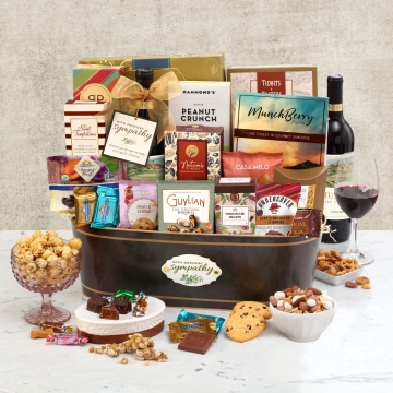 Sympathy Signature Wine Gift Basket