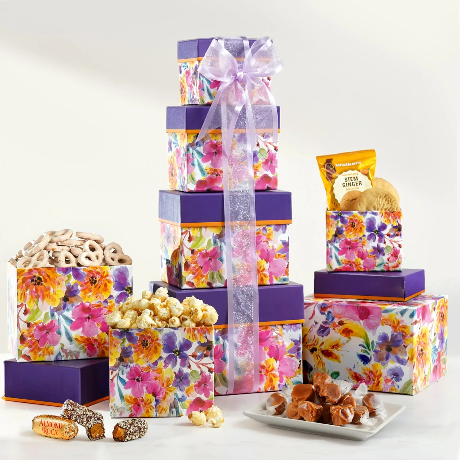 Assorted Sweets and Snacks Gift Tower