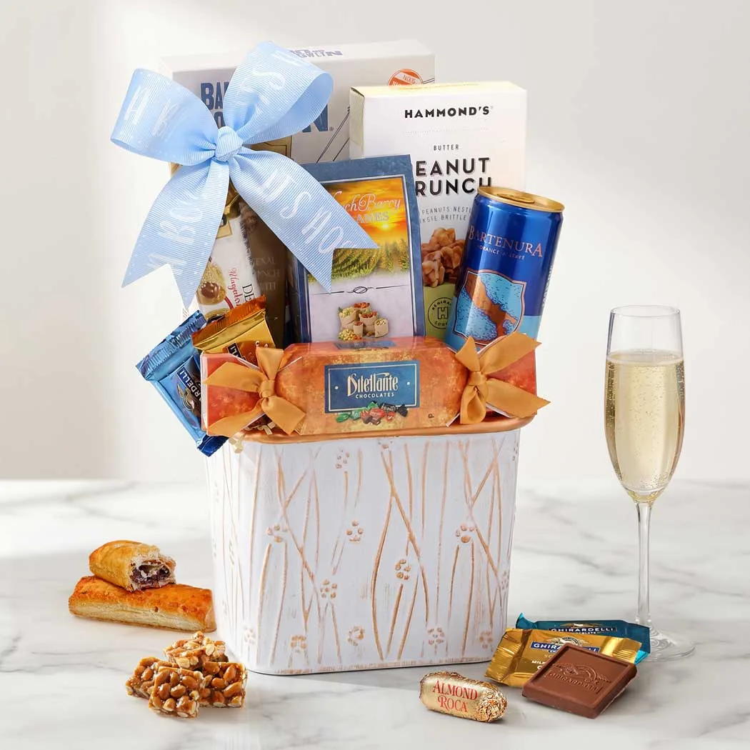 Baby Boy Moscato Gift Basket