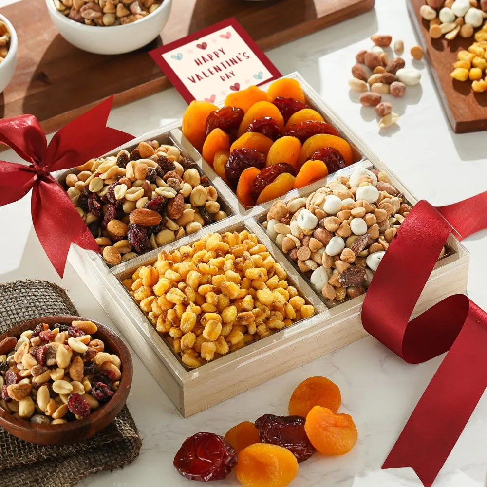 Valentines Day Healthy Dried Fruit & Nut Gift