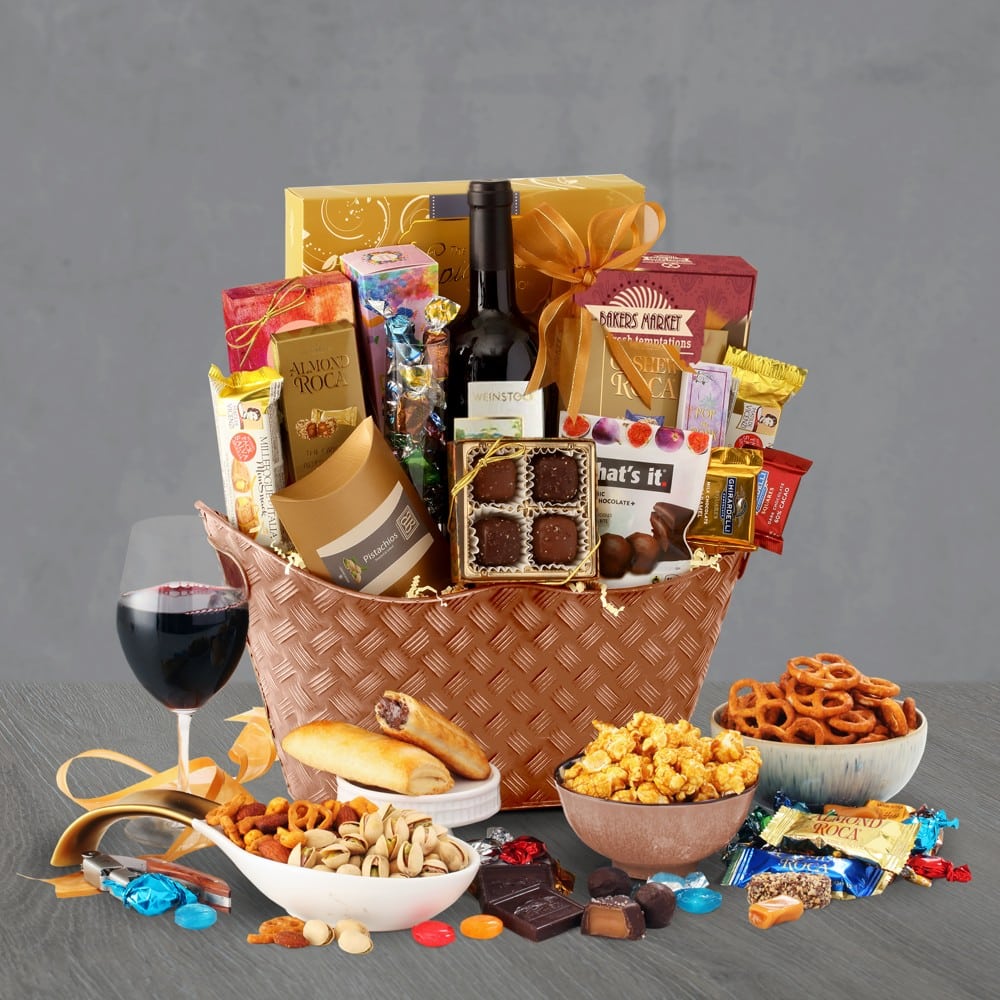 Best Wishes Wine Gift Basket
