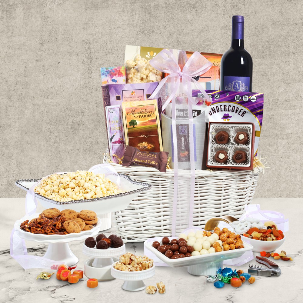 Classy Wine Gift Basket