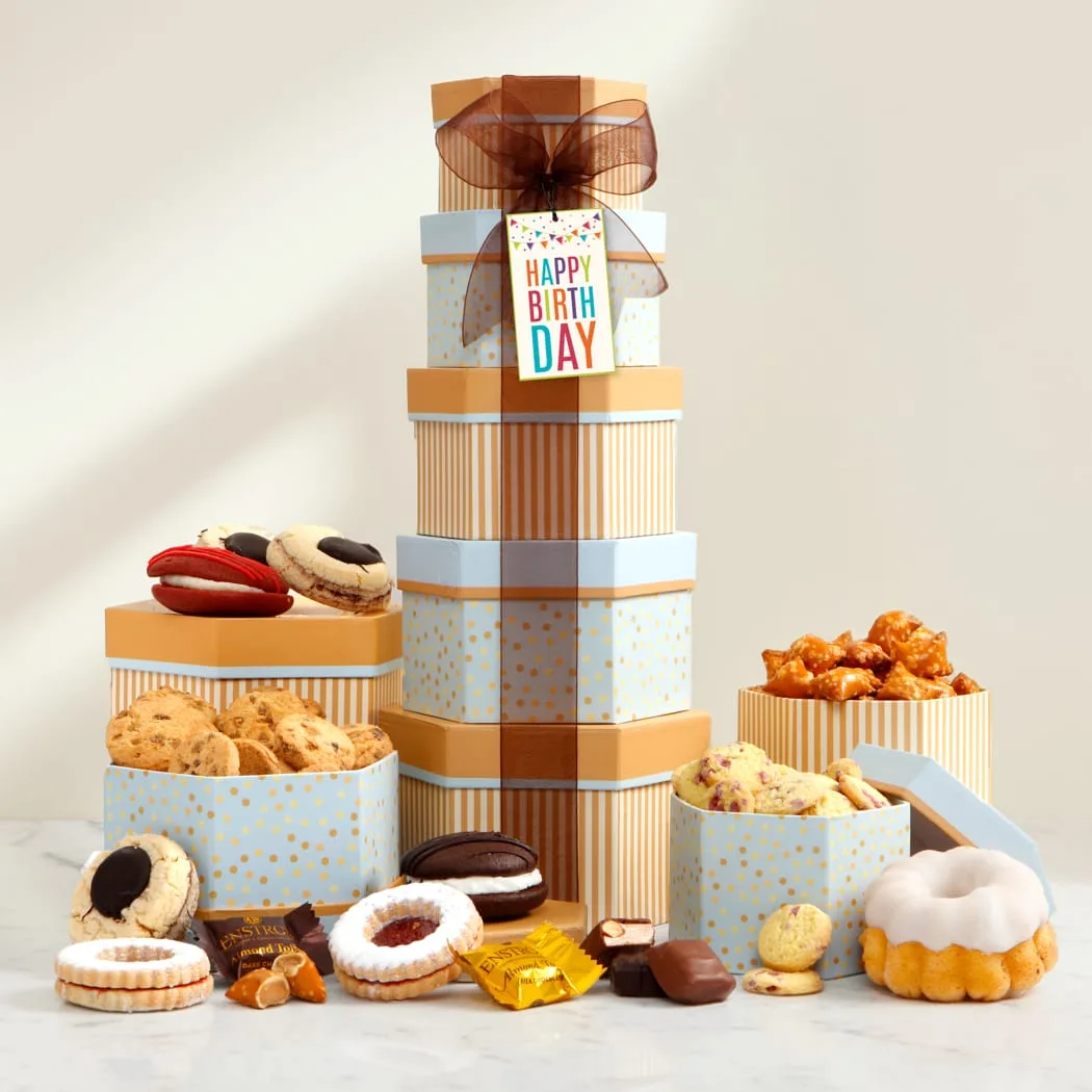 Deluxe Birthday Bakery Gift Tower
