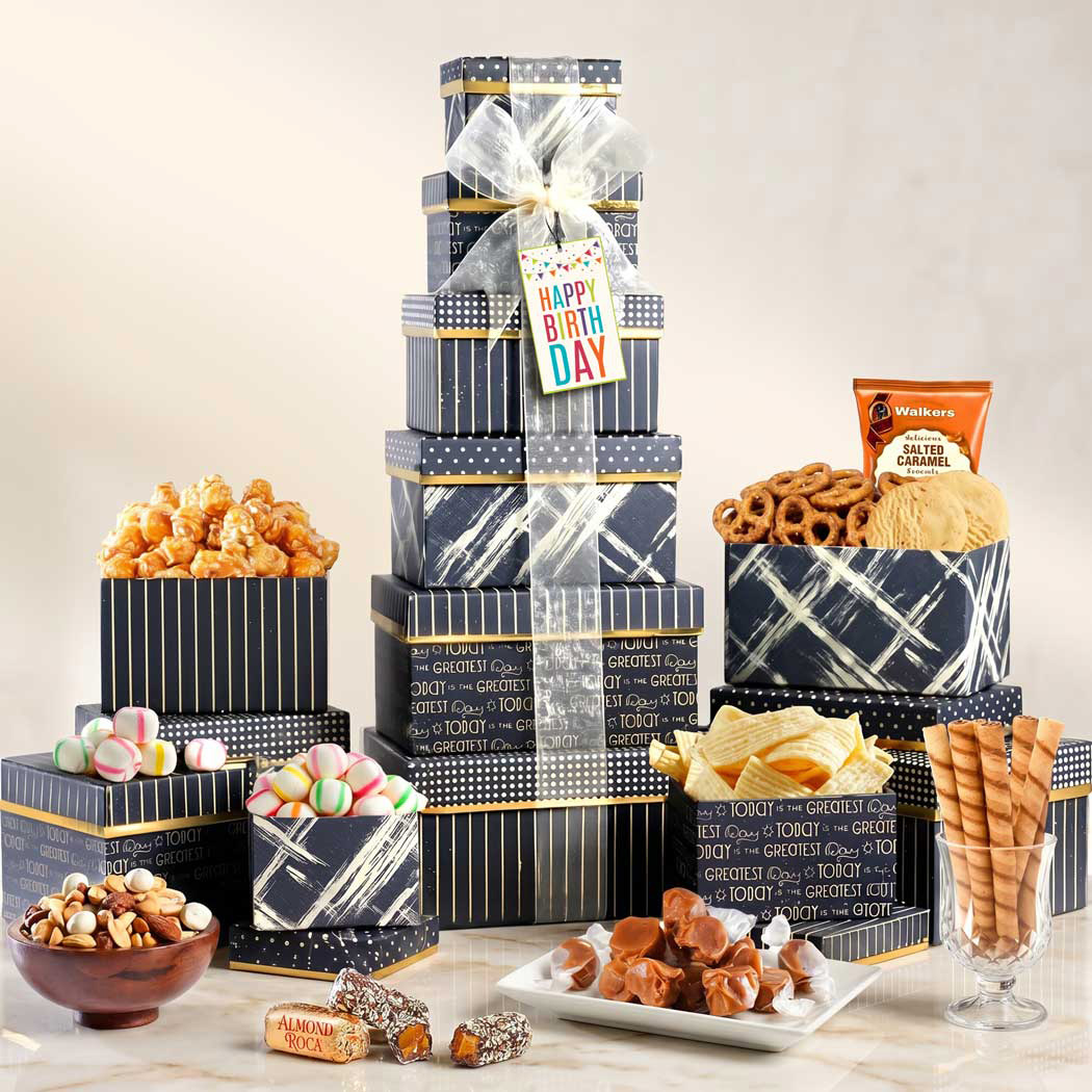 Deluxe Birthday Gift Tower