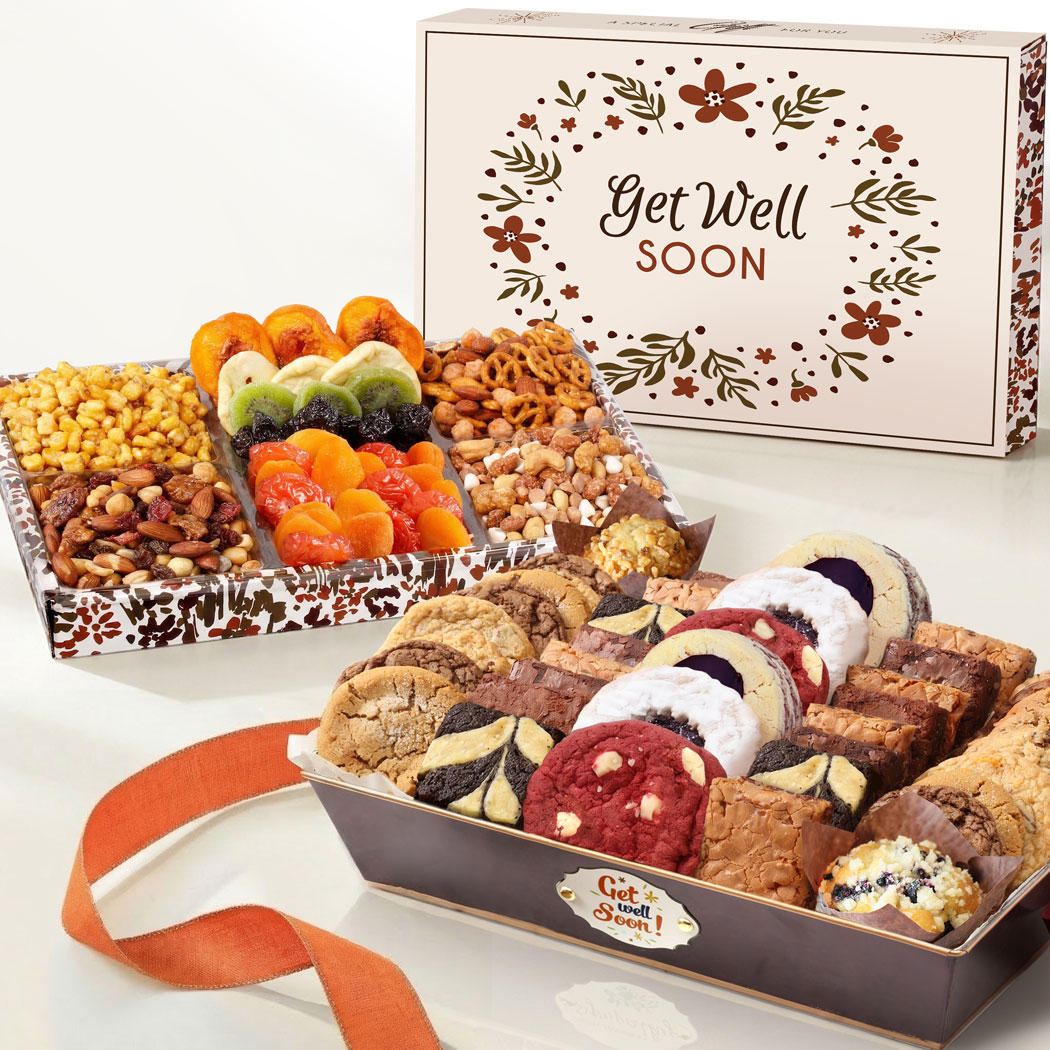 Deluxe Get Well Bakery & Dried Fruit Duo