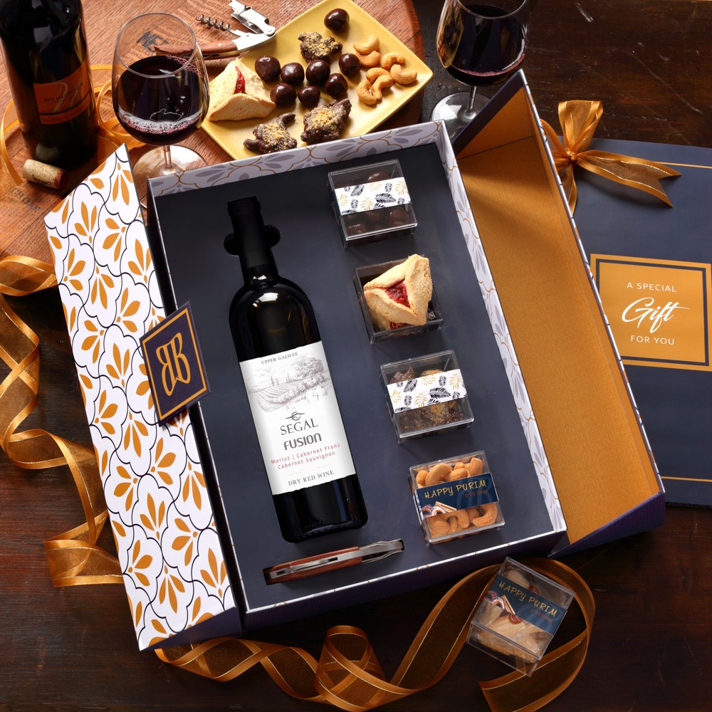 Premium Wine & Snack Gift Box
