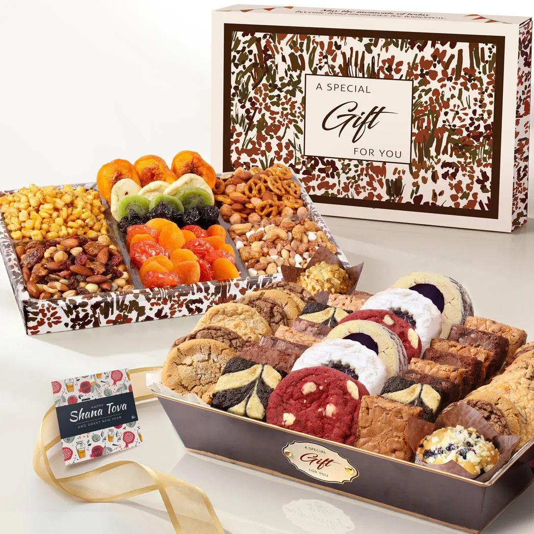 Deluxe Rosh Hashanah Bakery & Dried Fruit Gift