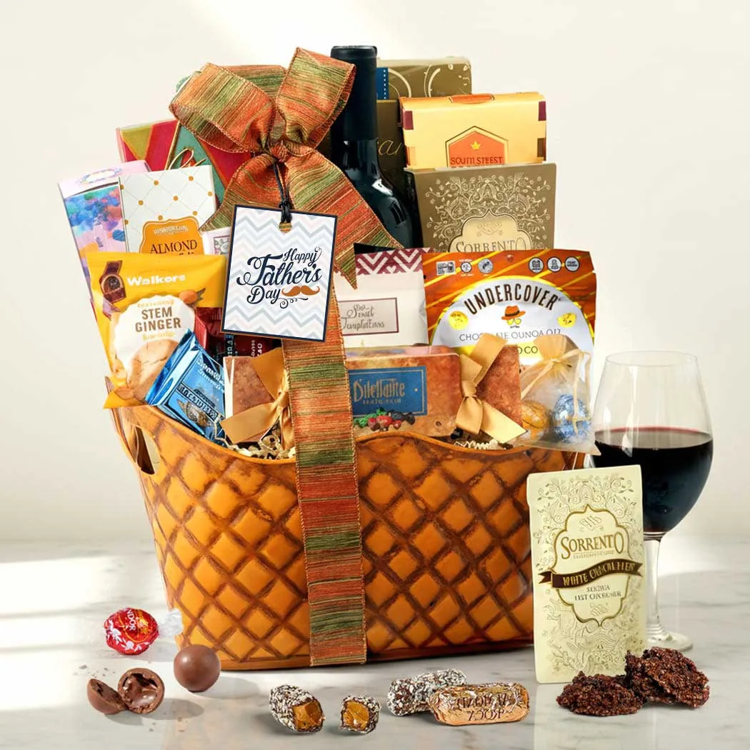 Fathers Day Premium Wine Basket