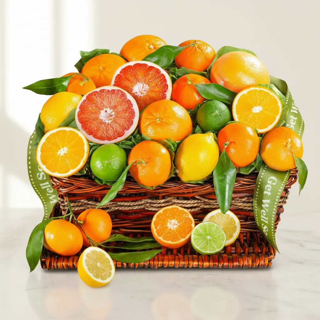 Get Well Wishes Citrus Fruit Basket