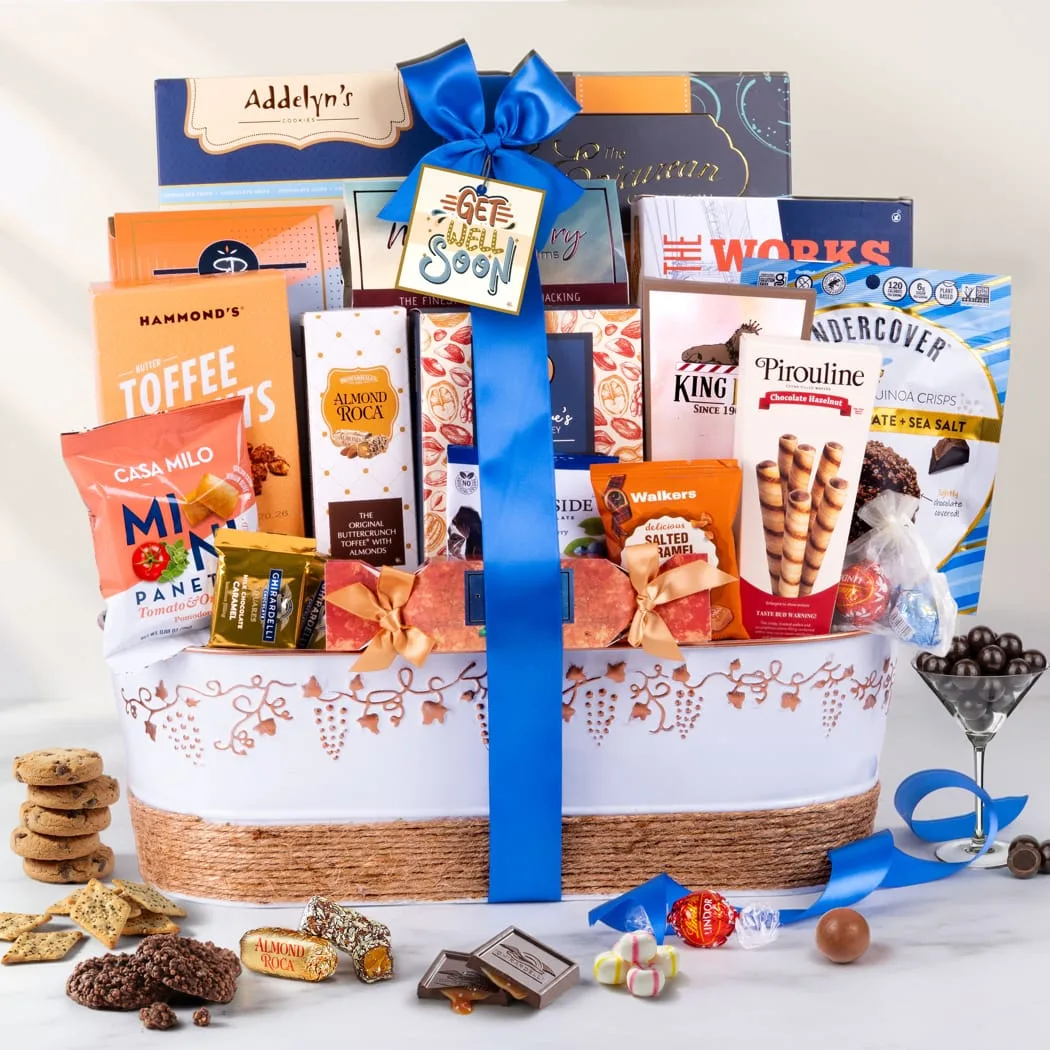Get Well Wishes Gift Basket