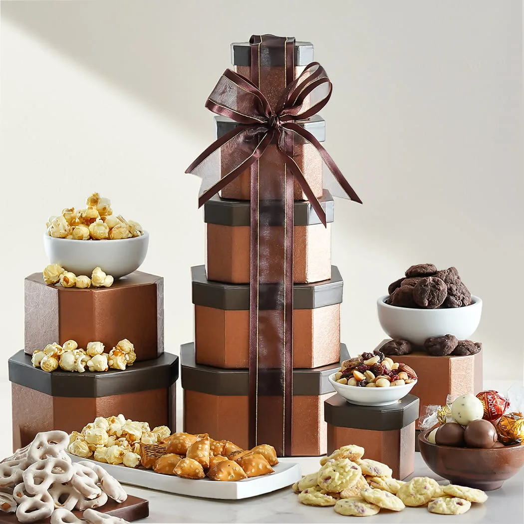 Gourmet Holiday Gift Tower of Sweets