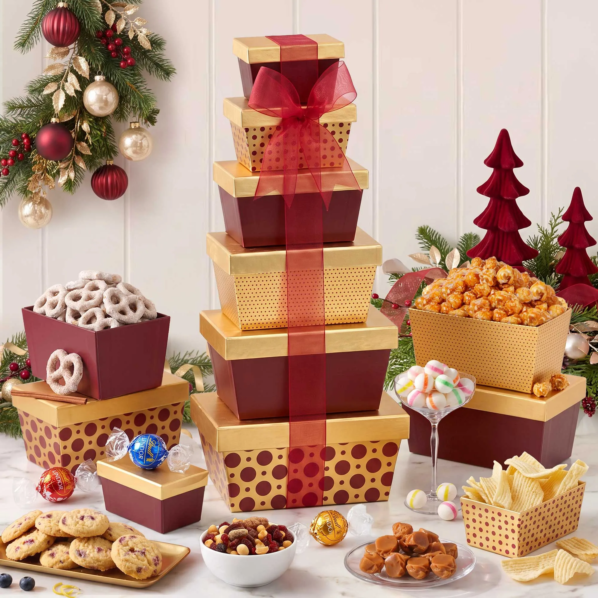 Holiday Cheers Gift Tower