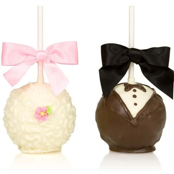 Wedding Party Caramel Chocolate Dipped Apples