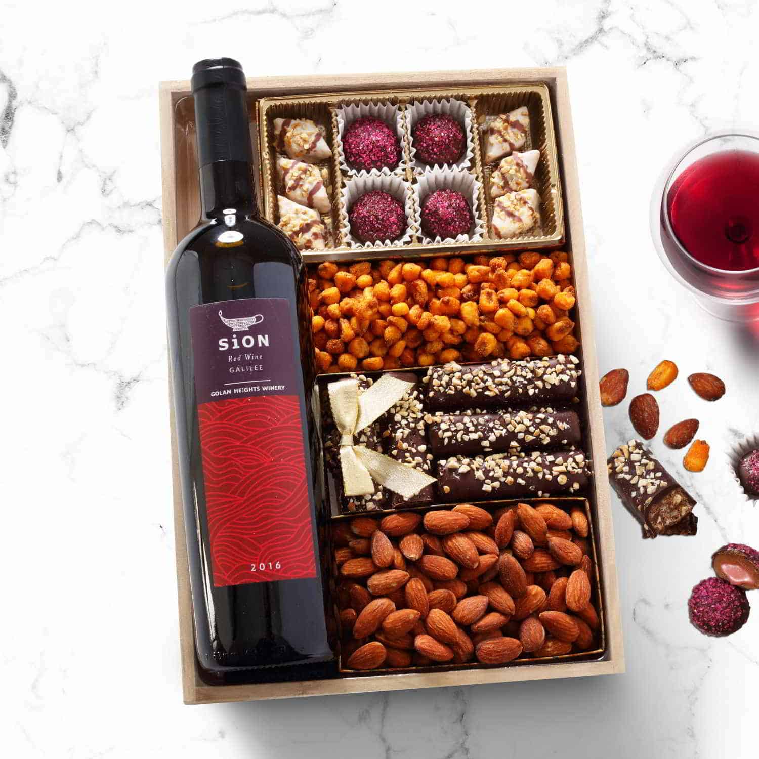 Shalach Manot Wine Gift Tray