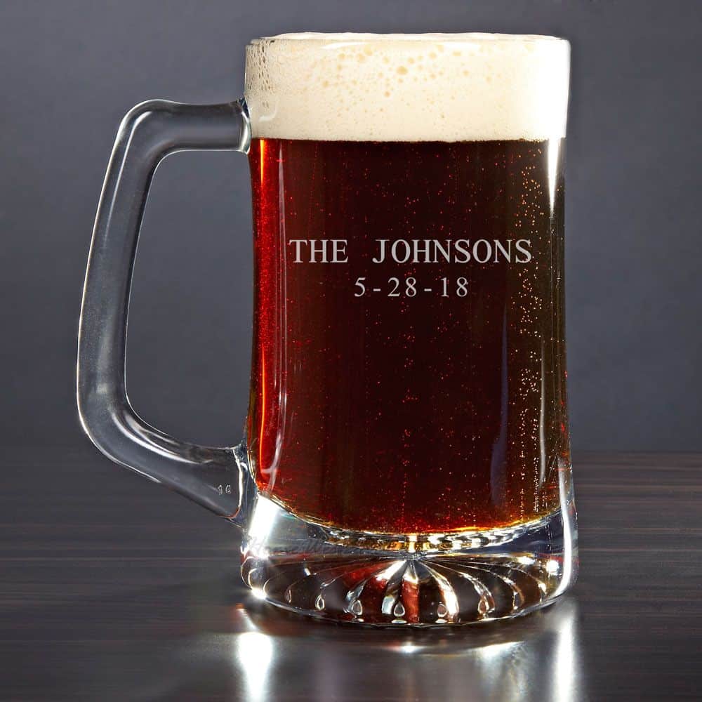 Engraved Beer Mug 25oz