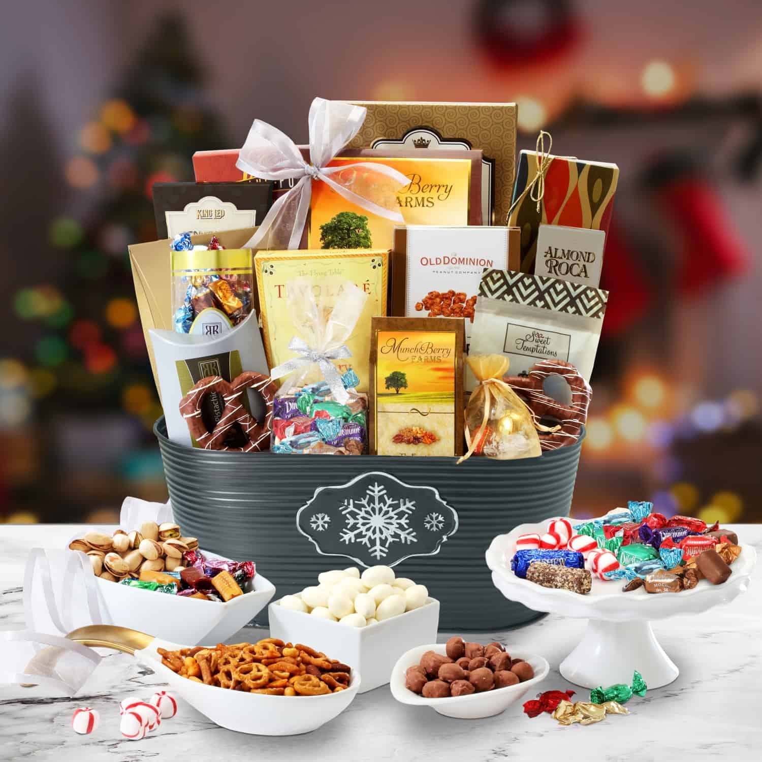 Winter Wonderland Holidays Snack Gift Basket