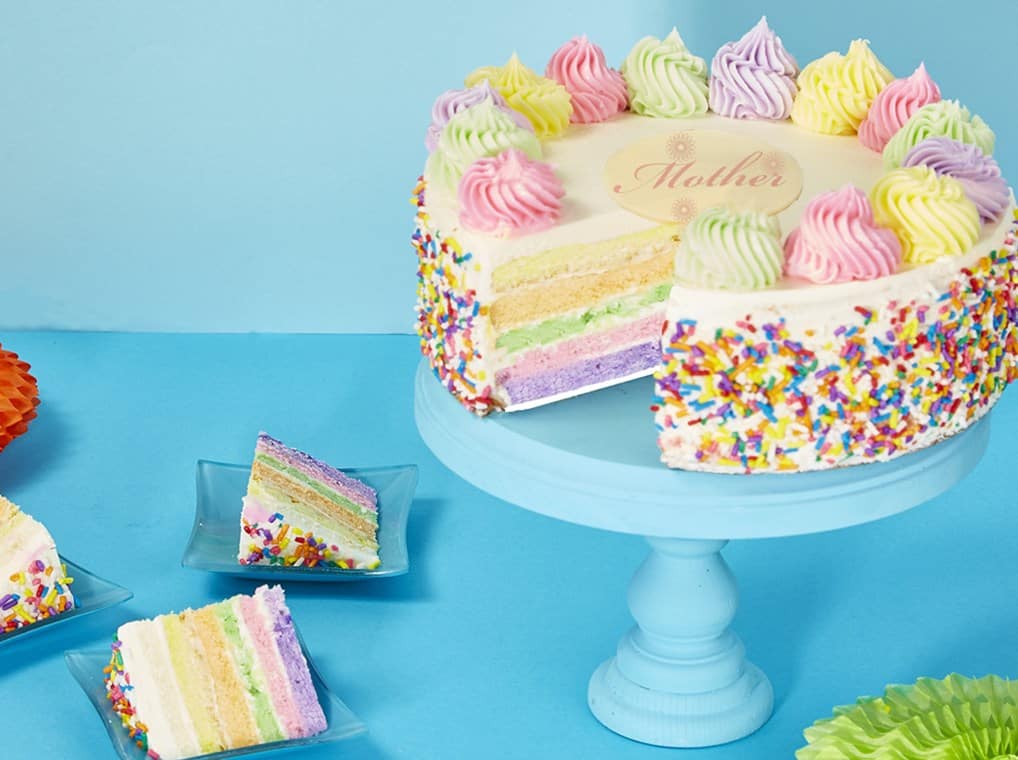 Mothers Rainbow Cake Delight