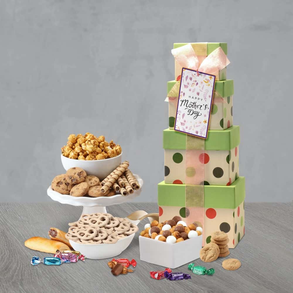 Mothers Day Celebration Gift Tower