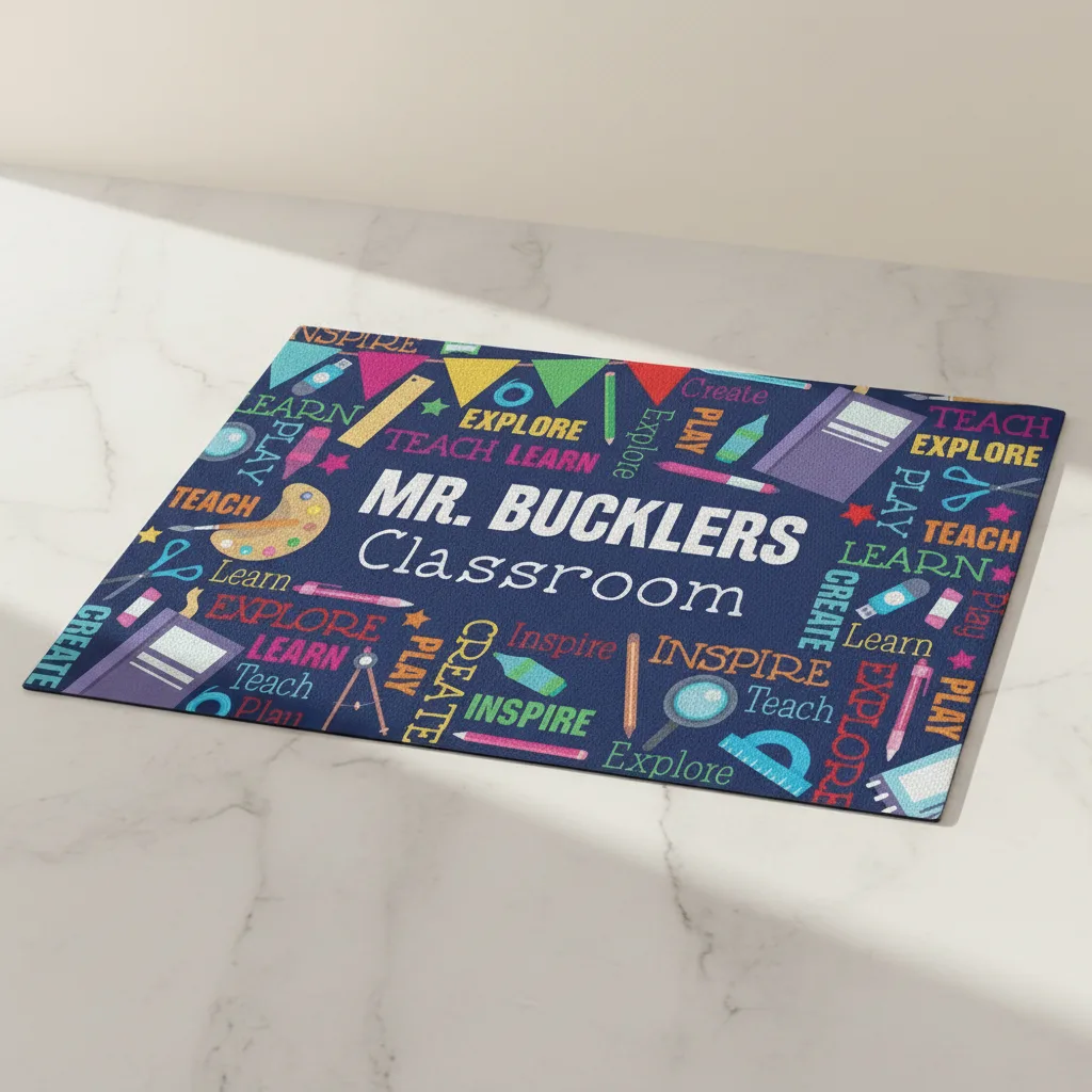 Personalized Teacher Welcome Doormat