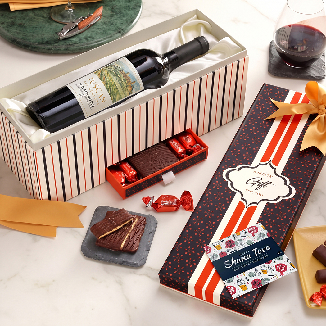 Rosh Hashanah Wine & Chocolate Gift Box