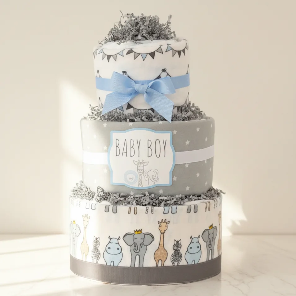 Royal Safari Diaper Cake