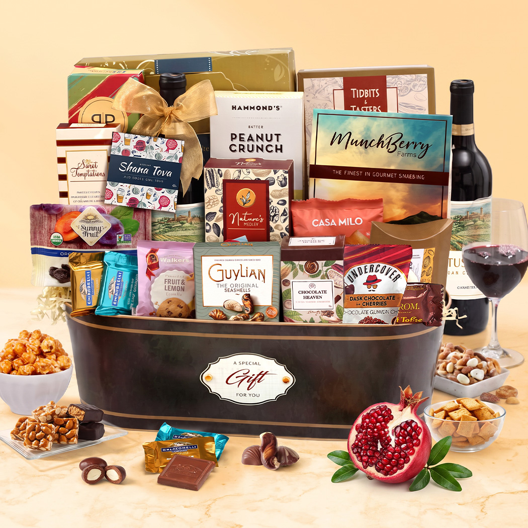 Shana Tova Signature Wine Gift Basket