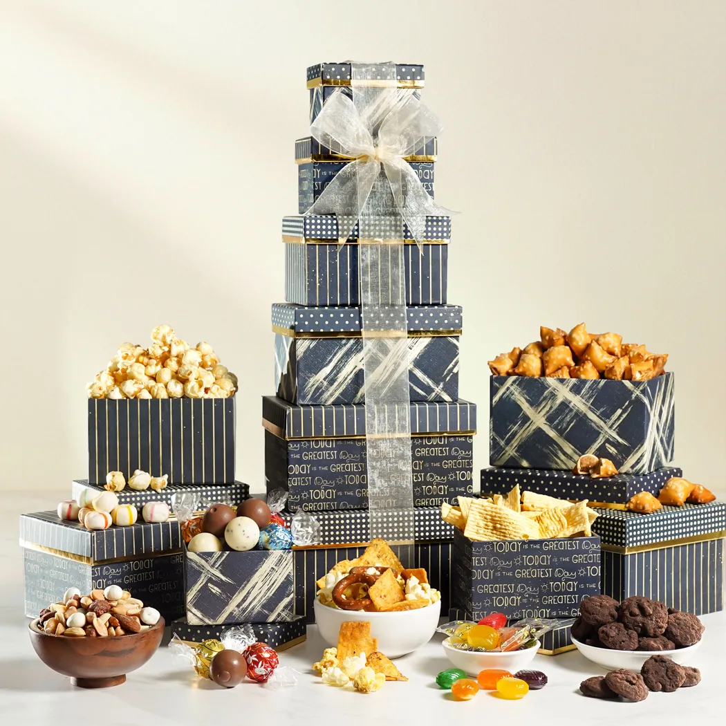 Supreme Holiday Celebration Gift Tower