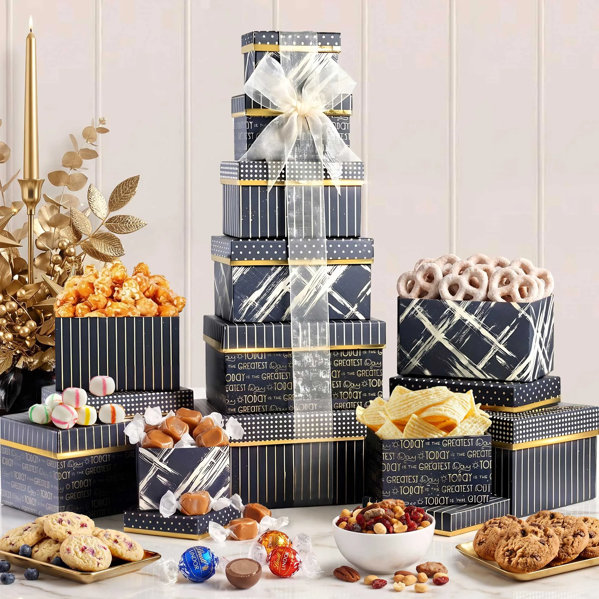 Supreme Holiday Celebration Gift Tower