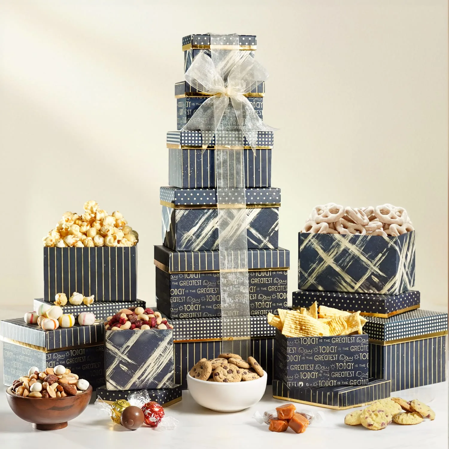 Supreme Holiday Celebration Gift Tower