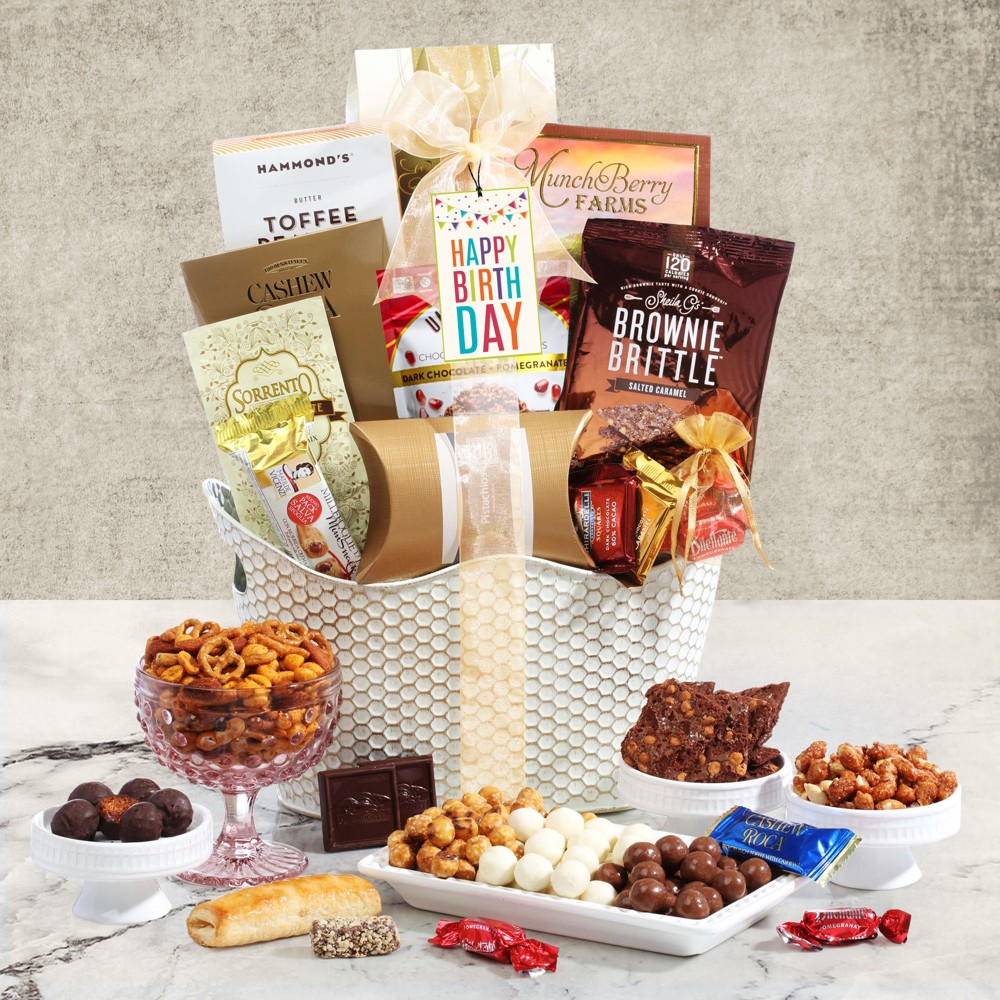 Sweet Honeycomb Birthday Gift Basket