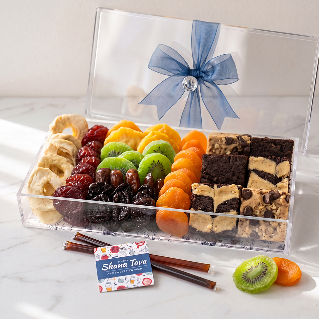 Sweet New Year Dried Fruit & Brownie Gift Tray