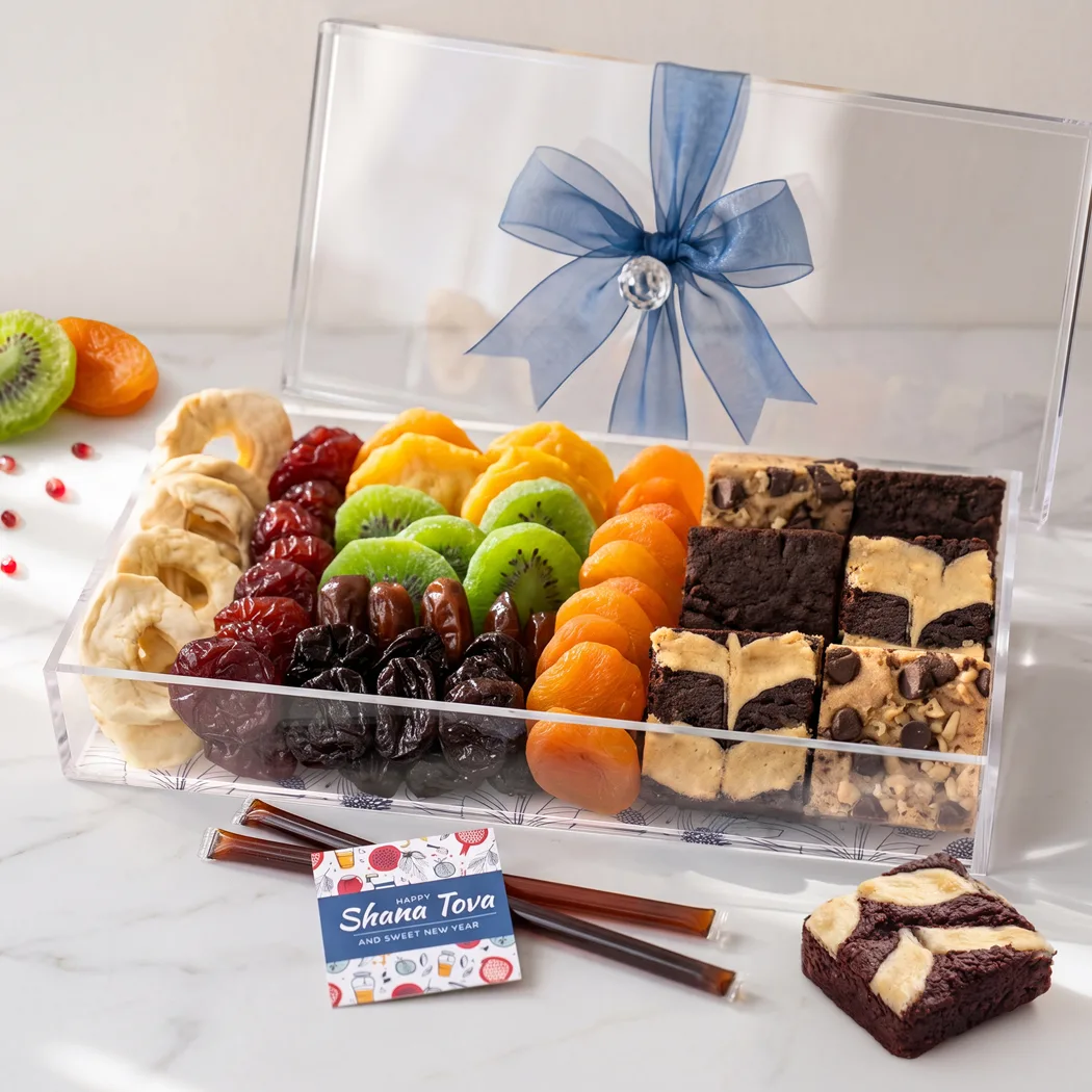 Sweet New Year Dried Fruit & Brownie Gift Tray