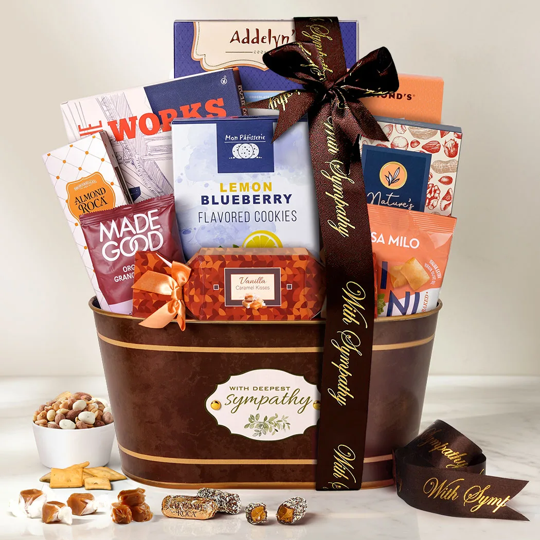 Sympathy Snacks Gift Basket